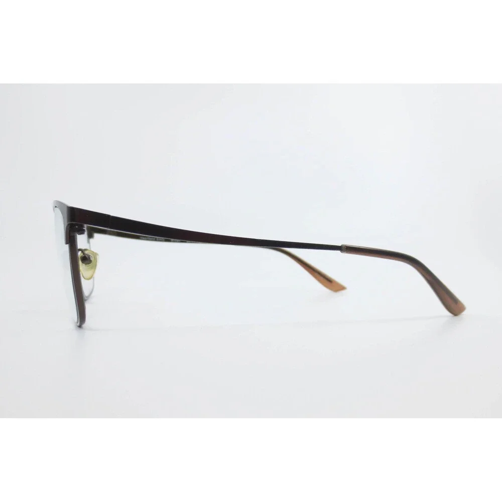 Heartland Emily Brown Eyeglasses Frames 53-17-135 Rectangular Metal Eyewear